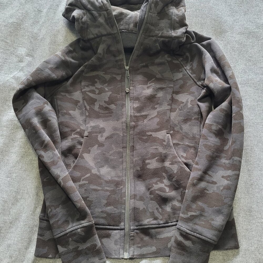 Women's Lululemon Scuba Hoodie Black Camo
